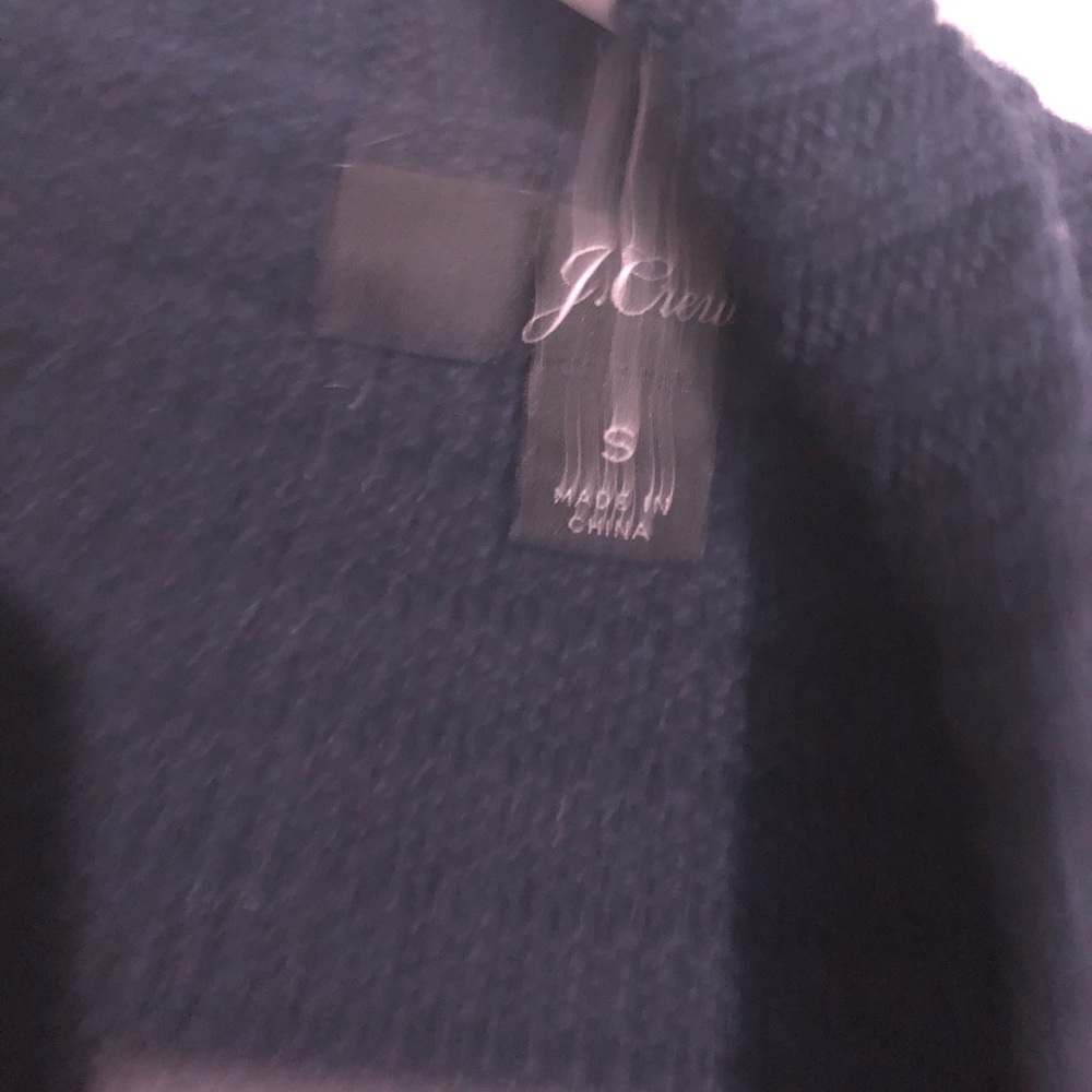 Jcrew navy ribbed cotton open sweater - Picture 6 of 8